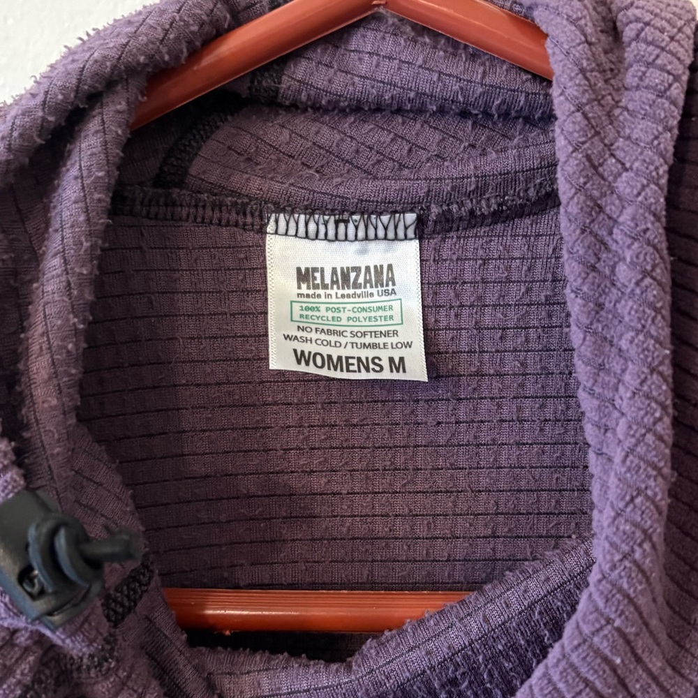 Melanzana Micro Grid Purple Hoodie - Women’s Medium - Picture 3 of 6